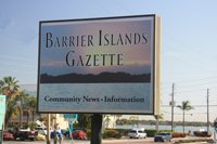 barrier island news sign barrier island news sign