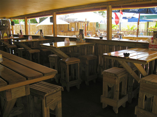 the bamboo beer garden inside bar
