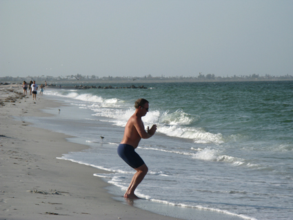 beach workout yoga