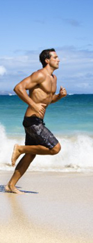 Beach running to lose weight must be varied and done with common sense.