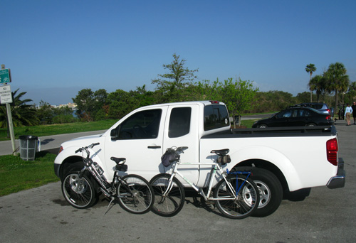 the start of our ride to the beach shanty cafe on clearwater beach fl