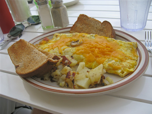 the shanty omelet at the beach shanty cafe on clearwater beach fl located at 397 Mandalay Ave Clearwater, FL 33767