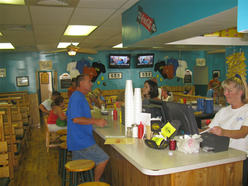 inside the beach shanty cafe on clearwater beach fl located at 397 Mandalay Ave Clearwater, FL 33767