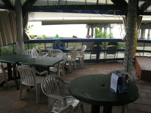 breakfast at the blue parrot view of corey causeway