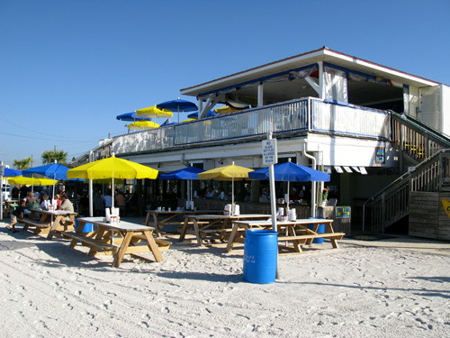 breakfast at caddys on gulf blvd in treasure island florida rear view