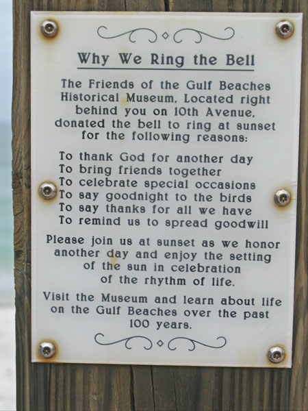why ring bell at breakfast at paradise grille on pass-a-grille beach