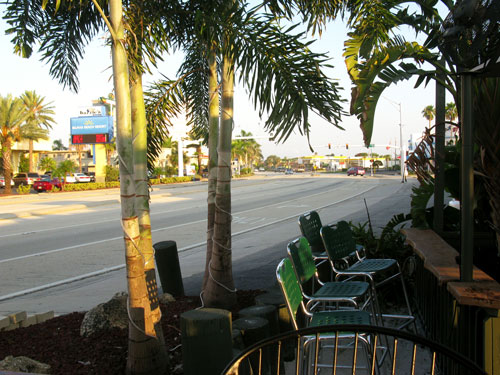 breakfast at ricky t's treasure island florida looking north on gulf blvd