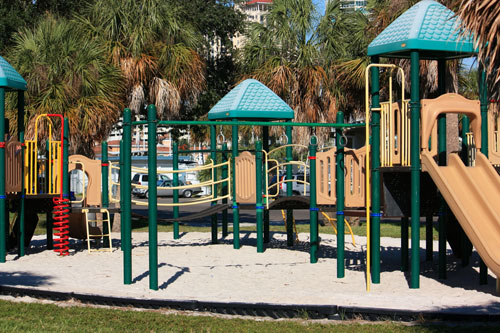 demens landing park playground in downtown st petersburg florida