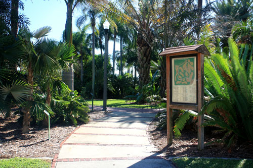 gizella kopsick palm arboretum entrance from north shore drive