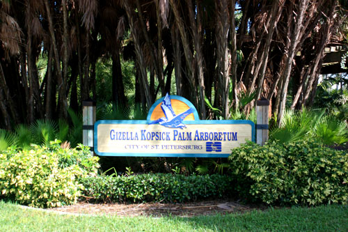 gizella kopsick park st. petersburg florida sign