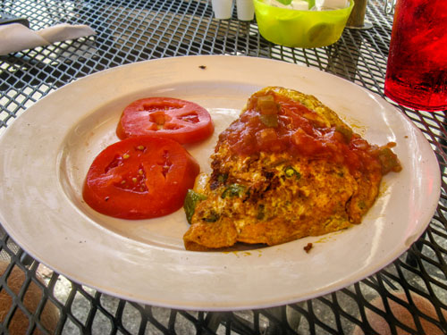 Spanish omelet at Stella's Cafe in Gulfport FL