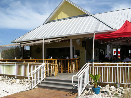 Front entrance for lunch at Island Outpost Restaurant.