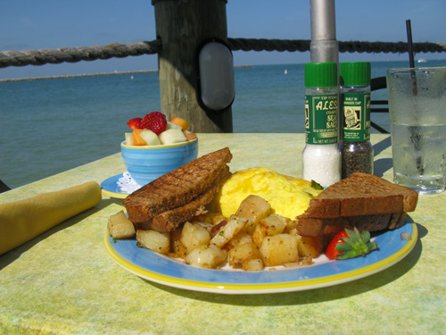 breakfast at jimmys fish house veggie omelet