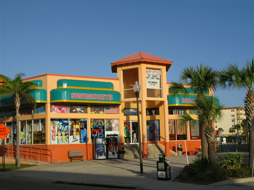 shopping at johns pass is a major activity for florida beach visitors during spring break and vacatiobs
