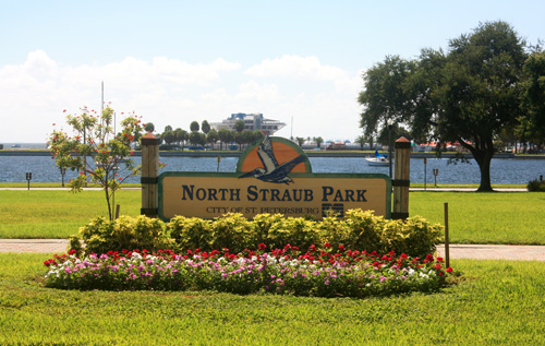 north straub park in downtown st petersburg fl is beautiful and relaxing