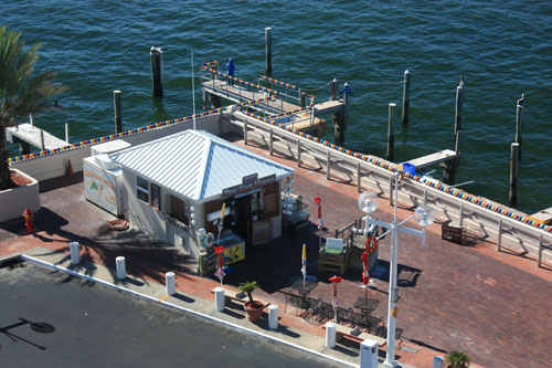 on top of st pete pier view pier bait house