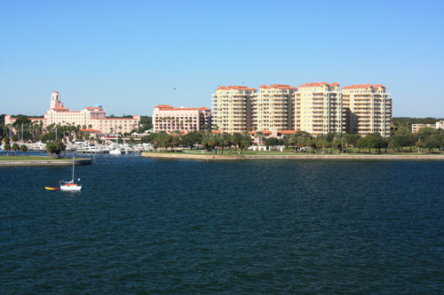 on top of st pete pier view of downtown st pete and the vinoy