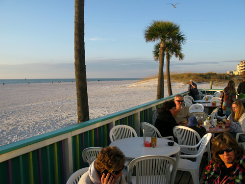 palm pavilion restaurant beach patio seating