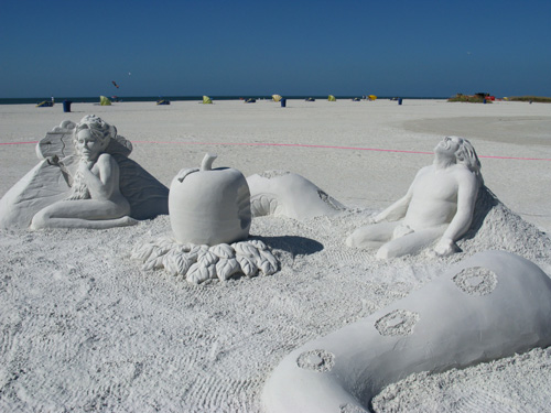 sand sculpture contest 2010 treasure island florida rusty croft piece sand sculpture detail