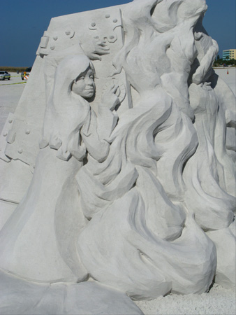 sand sculpture contest 2010 treasure island florida dan belcher piece sand sculpture detail