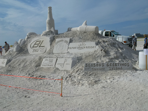 Invitation to the Treasure Island Sand Sculpture Contest.
