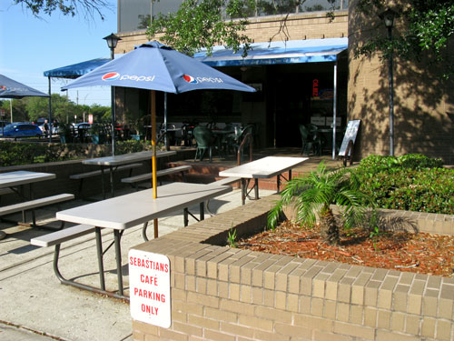 breakfast at sebastians cafe front of sebastians internet cafe in clearwater florida