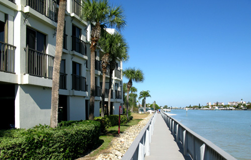 sunset beach boardwalk east side intercoastal waterway