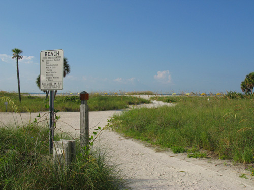 treasure island beachtrail path to beach