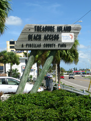 treasure island county park beach access