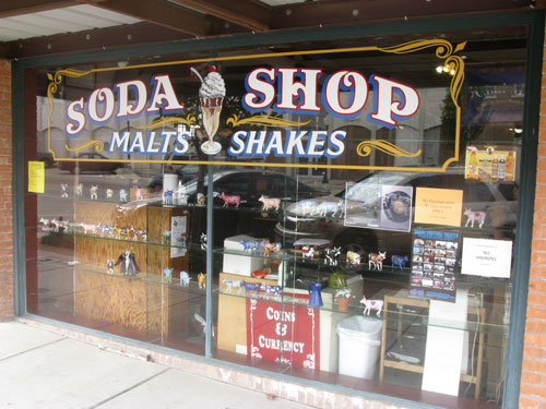 An old soda shop in Bryan Texas.