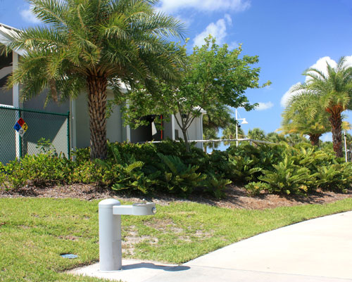 Albert Whitted Park has clean restrooms.