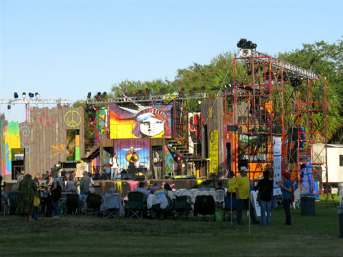 american stage in the park, st petersburg fl, looking at the production stage