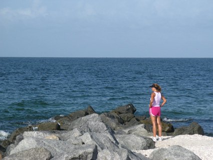 let your beach running workout have a destination