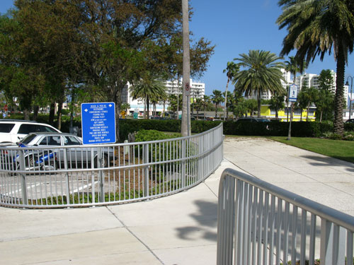 turn to underpass on our ride to the beach shanty cafe on clearwater beach fl