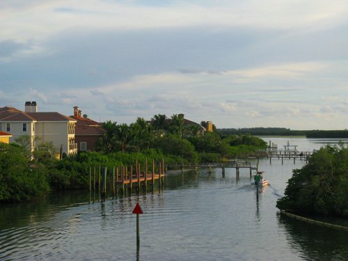 view from upper deck at billy's stonecrab restaurant