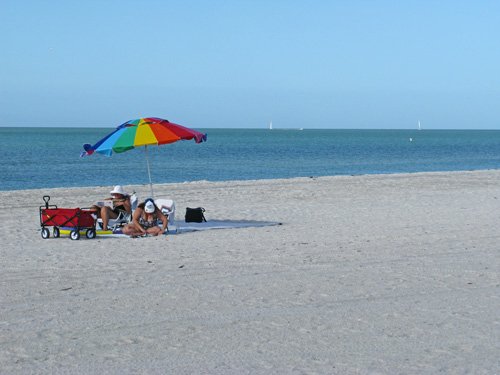 black friday shopping on the beach