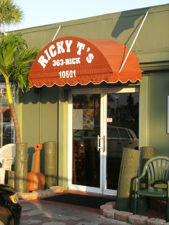 breakfast at ricky t's treasure island florida door to inside seating