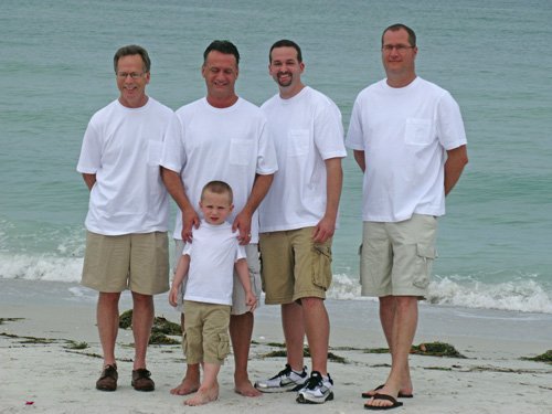 cheap beach wedding attire for the groom and his attendants