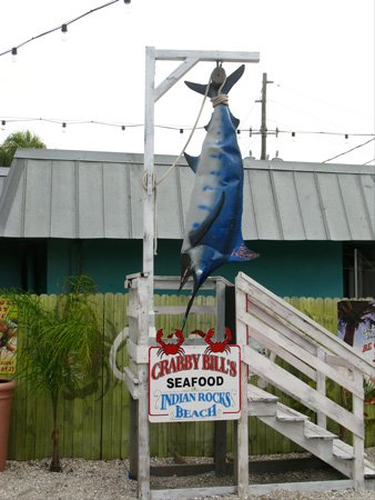 breakfast at crabby bills loading dock fish deco