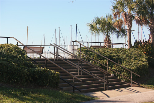 demens landing park marina observation deck in downtown st petersburg florida