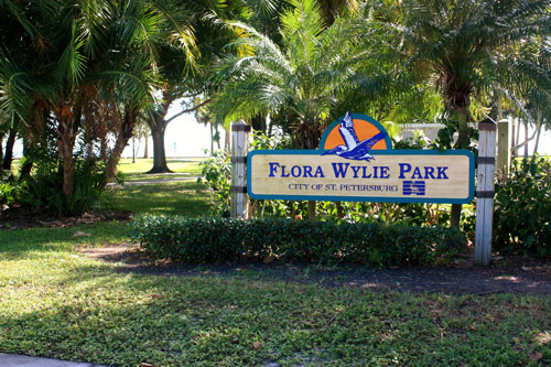 flora wylie park sign