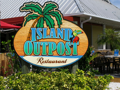 Lunch at Island Outpost Restaurant.