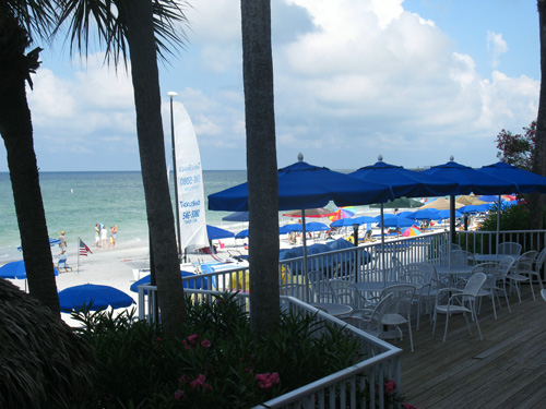 patio view at the mangos restaurant brunch on north redington beach fl