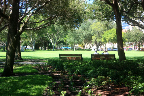 north straub park is a quiet palce to visit with a friend