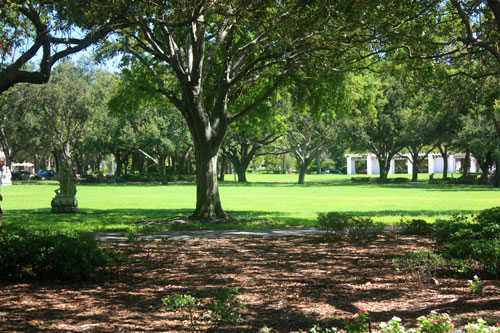 north straub park provides a nice grassy area for playing catch with a ball or frisbee