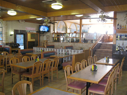 inside seating breakfast at post corner restaurant