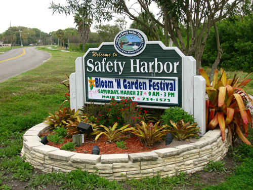 safety harbor florida chalk art contest sign