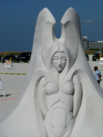 sand sculpture contest 2010 treasure island florida carl jara piece sand sculpture detail