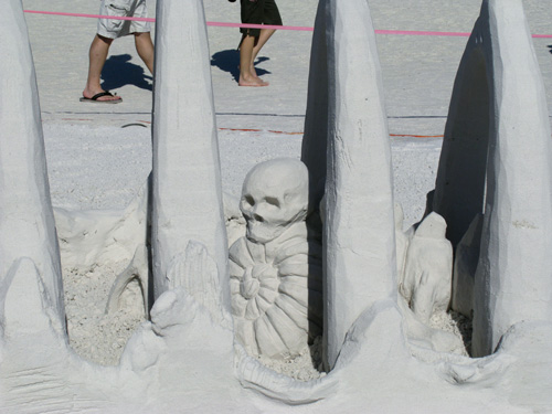 sand sculpture contest 2010 treasure island florida chris guintos sand sculpture detail