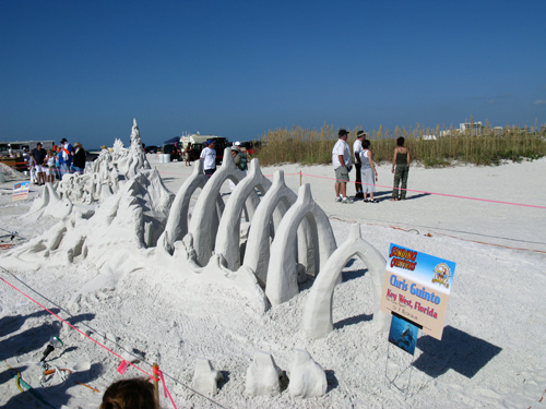 sand sculpture contest 2010 treasure island florida chris guinto